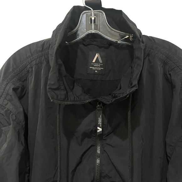 ATHLETA Allyson Felix Legend Oversized Jacket Black Windbreaker Reflective XL - Picture 5 of 13